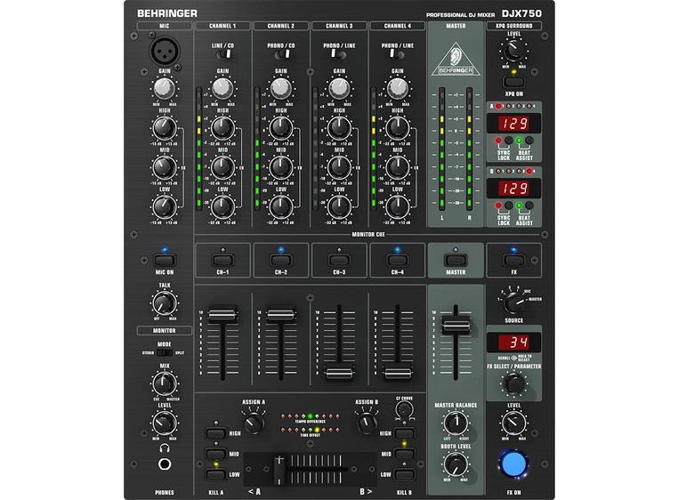 Behringer DJX750 - profesjonell mikser 